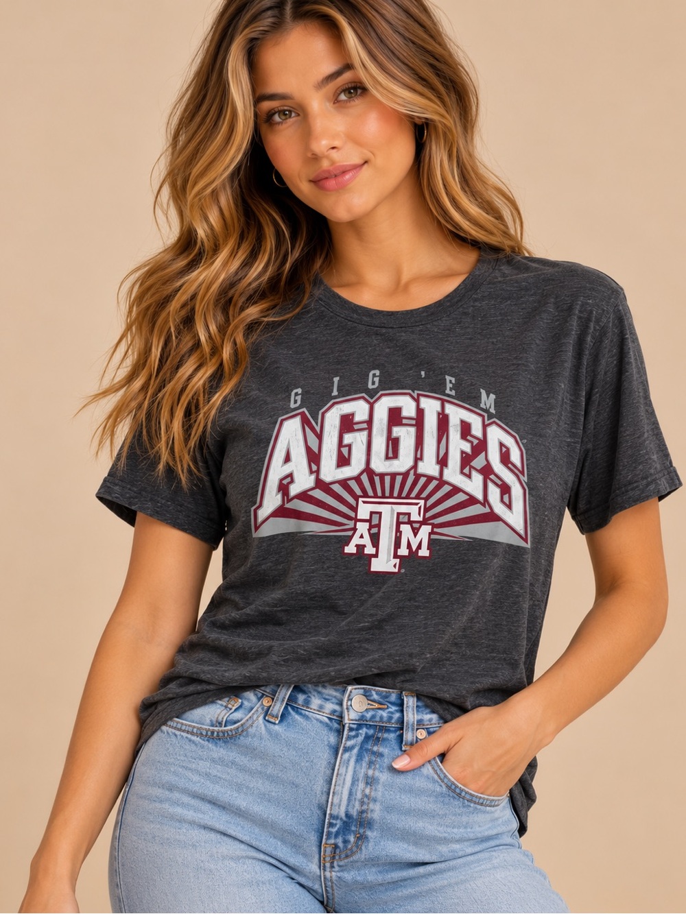 Majestic Texas A&M Aggies T-Shirt Large NCAA College Game Day Graphic Tee